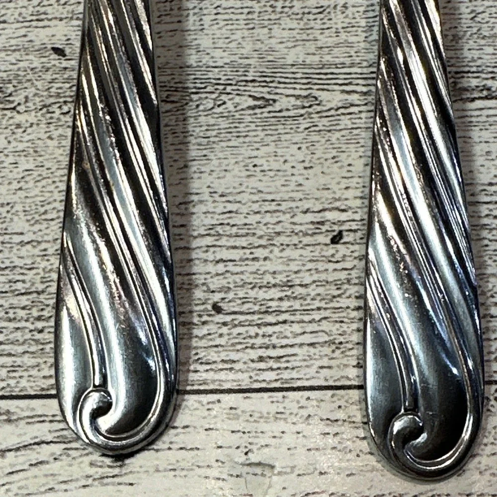 Farberware Stainless Steel Flatware 4PC Knife & Spoons Twist Silver Indonesia